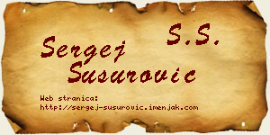 Sergej Susurović vizit kartica